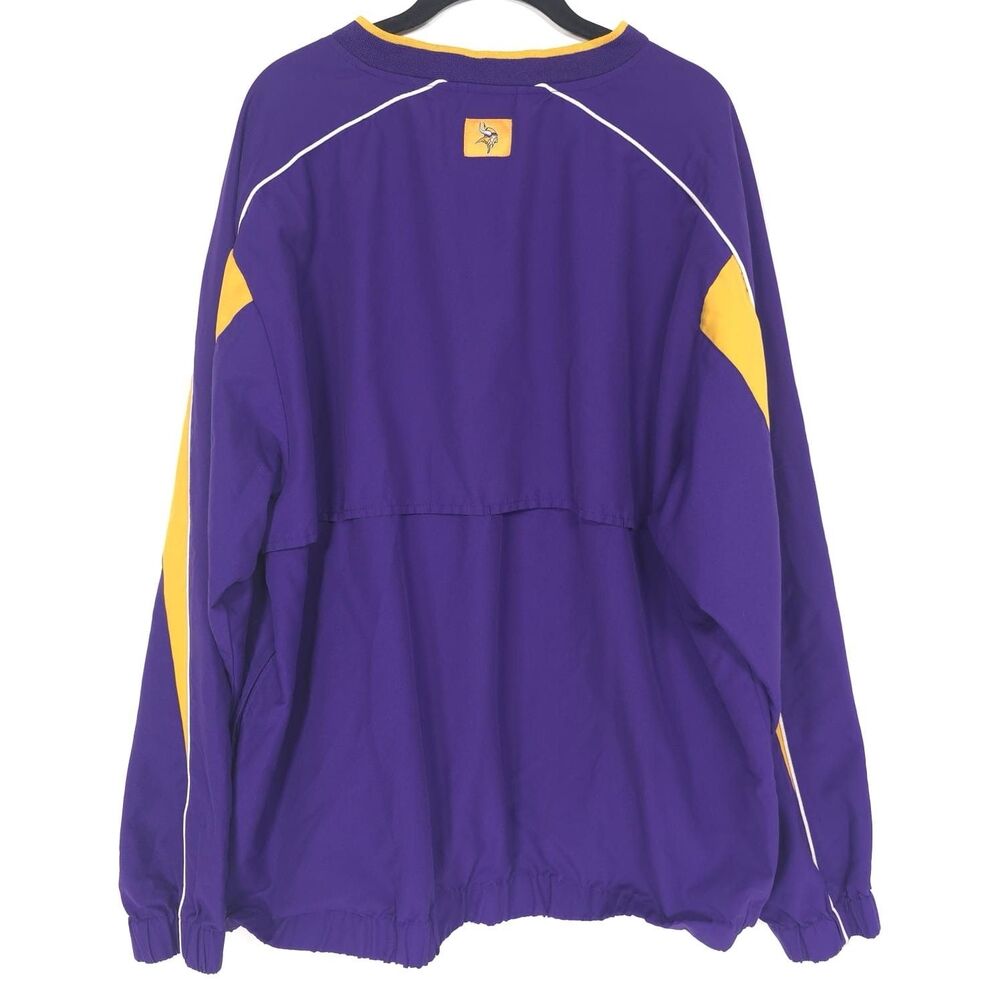 Minnesota Vikings NFL Team‎ Apparel Size XL Embroidered Pullover Jacket Vintage - Picture 3 of 10